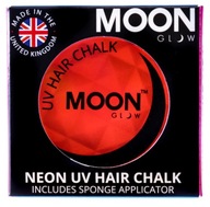 MOON GLOW Kreda do włosów Neon UV Intense RED 3,5g