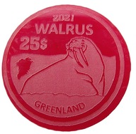 GRENLANDIA 25 DOLLAR 2021 MORS SYNTETYK UNC