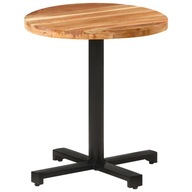 Okrúhly bistro stolík Ø70x75 cm masívne akáciové drevo