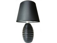 LAMPKA nocna ceramiczna Lampa Czarna 33cm