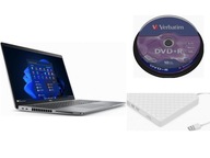 Laptop Dell 15.6 Windows 11 Pro Intel Core i7 16GB + ZEWNĘTRZNY NAPĘD DVD