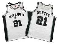 Strój koszykarski nr č. 21 Tim Duncan Spurs Jersey, 140-152