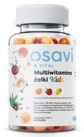 Osavi Multiwitamina Żelki Kids, PomarańczaMalina Cytryna (Bez cukru) - 60 g