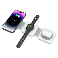 Składana Ładowarka Indukcyjna 3w1 15W do MagSafe Apple iPhone Apple Watch