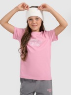 4F rózsaszín pamut póló gyerekeknek