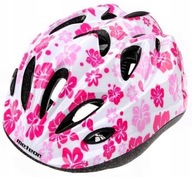 Kask Rowerowy HB6-5 S 48-52 cm Pink flowers Meteor