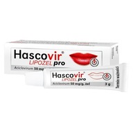 Hascovir Lipożel Pro 50 mg/g żel na opryszczkę 3 g opryszczka