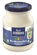 Jogurt probiotyczny abc 3,8% tłuszczu w mleku bio 500 g słoik sobbeke