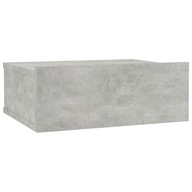 vidaXL Závesný nočný stolík, betónová sivá, 40x30x15 cm