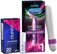 DUREX Wibrator Intense Pure Fantasy i Żel Orgazmowy Intense Zestaw