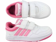 ADIDAS HOOPS 3.0 CF C IG6105 BUTY TRAMPKI DZIECIĘCE NA RZEPY BIAŁE