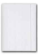 Teczka z gumką A4 kartonowa biała BARBARA 250g