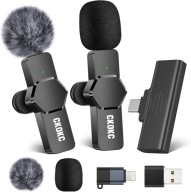 Bezdrátový klopový mikrofon pro streamování Android iPhone PC