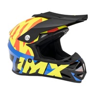Kask Motocyklowy IMX Fmx-01 Junior Czarno-Żółto-Niebieski (Rozmiar:YS)