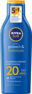 NIVEA SUN Protect & Moisture Balzam na opaľovanie SPF 20, 200ML