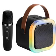 Zestaw do Karaoke Mikrofon Głośnik Bezprzewodowy Z BLUETOOTH LED Przenośny