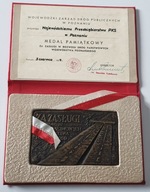 MEDAL ZA ZASŁUGI W ROZWOJU DRÓG PAŃSTWOWYCH WOJEWÓDZKA POZNAŃSKIEGO