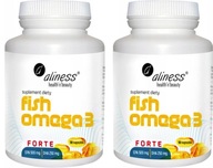 2x ALINESS Fish OMEGA 3 Forte 500 250 mg EPA DHA