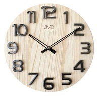 Veľké drevené nástenné hodiny JVD HT97.4 fi 40 cm