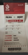 Polska - Węgry Eliminacje MŚ 2022 - bilet pamiątkowy