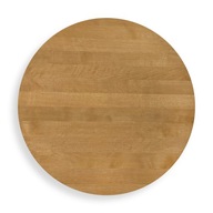 Blat drewniany okrągły do stołu stolika drewno kolor dąb 60 cm