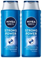 Szampon do włosów NIVEA MEN Strong Power 2 x 400ml