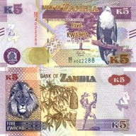 # ZAMBIA - 5 KWACHA - 2020 - P-57 (NEW) - UNC