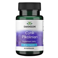 SWANSON CYNK PIKOLINIAN 22mg WŁOSY skóra odporność