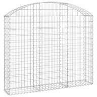 KOSZ GABIONOWY ŁUKOWATY GABION ŚCIANA OGRODZENIE STAL 150x30x120/140 cm