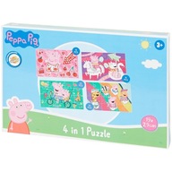 Puzzle Peppa Pig Puzzle Dla Dzieci Świnka Peppa 4 w 1