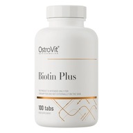 OstroVit Biotin Plus 100 tabs BIOTYNA Cynk WŁOSY WIT B7 Selen Kwas Foliowy