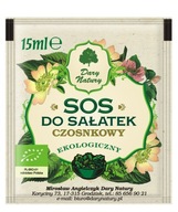 Sos do sałatek czosnkowy EKO Dary Natury, 15 ml