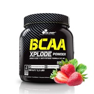 Olimp BCAA Xplode Powder aminokwasy 500g truskawka