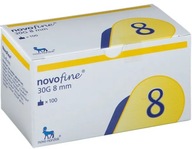 novofine 8 - 30G - 0,3 x 8mm 100ks jehel na peny