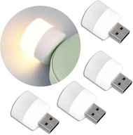 4PCS USB Night Light, Mini LED Light(WARM)