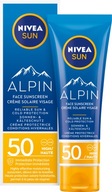 NIVEA SUN Alpin Pleťový krém s vysokou ochranou SPF 50, 50 ml