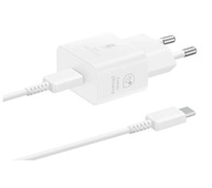 Ładowarka sieciowa Samsung EP-T2510XW 25W PD Biała + Kabel USB-C