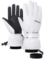 Rękawice narciarskie białe do smartfona dotykowe rekawiczki na narty - L