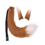 Pokrývky hlavy Tail Animals Ear Tail Set Hnedo-b
