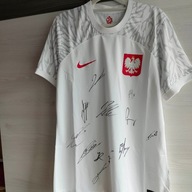 Koszulka reprezentacji Polski z autografami