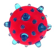 Lopta ružovo-modrá SENZORICKÁ PRE DETI Lopta stláčacia hračka SVIETIACE