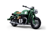 KOCKY SLUBAN MB Zelená vojenská motorka 215 KOM. LEG