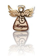 Bombka Imię aniołek na choinkę Logo złoty prezent