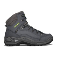 Buty turystyczne męskie LOWA Renegade GTX Mid dark blue/lime 42.5 EU