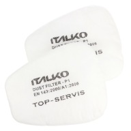 FILTER PROTI PRACHU P1 PREDPRUŽNÝ PRE MASKY POMASEK ITALKO 2ks KPL