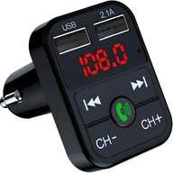 TRANSMITER FM BLUETOOTH ŁADOWARKA MP3 2xUSB SD LCD