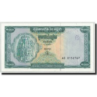 Banknot, Kambodża, 1000 Riels, Undated (1995), KM: