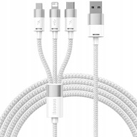 Kabel Baseus 3w1, USB-A/USB-C/microUSB/Lightning