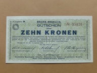 Austria 10 Koron Bezirk Graslitz. 20.XI.1918 *