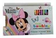 Pastelky Bambino v drevenom prevedení s temperou Disney Minnie Mouse 18 ks